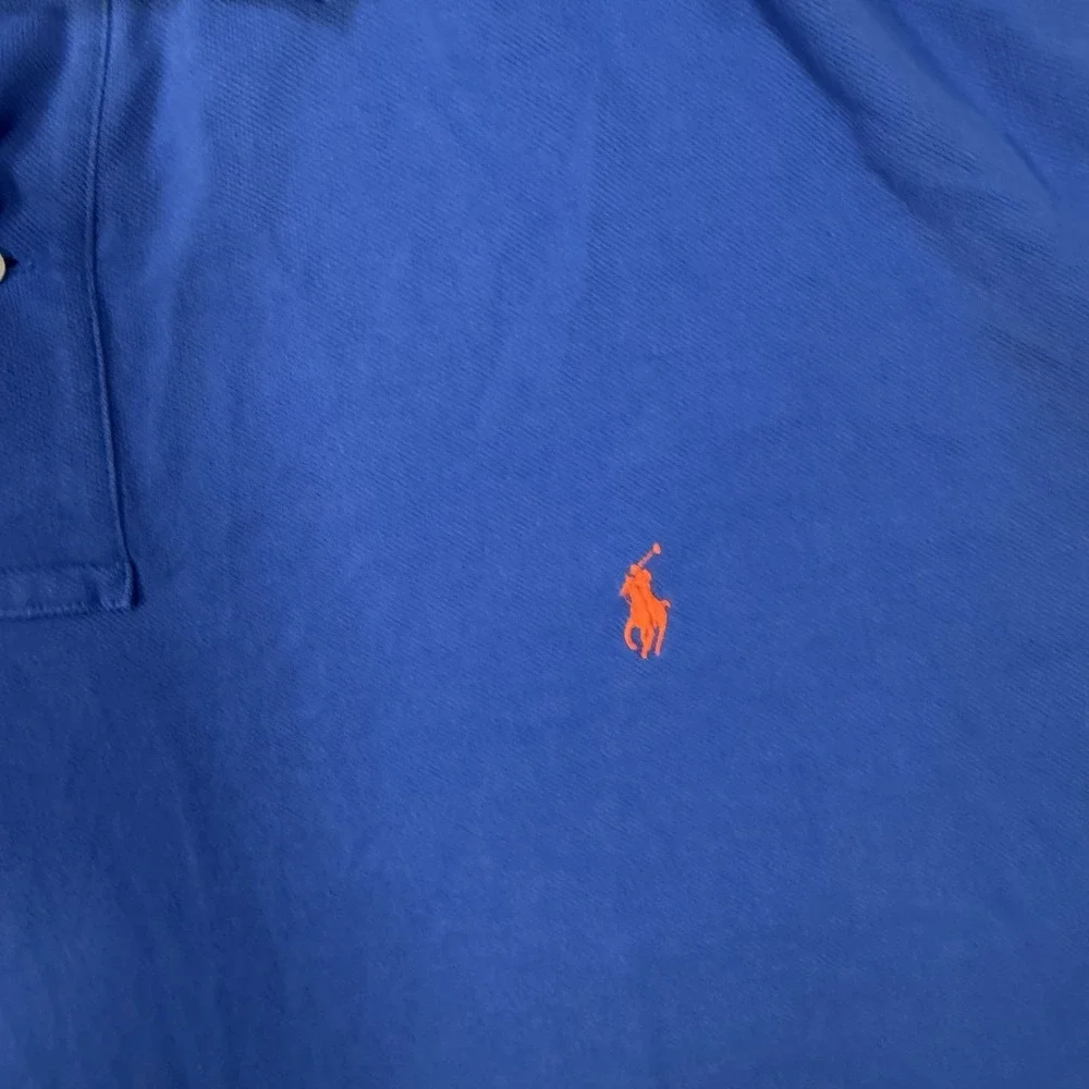 Polo Ralph Lauren Polo Shirt Men's 3XLT Blue Short Sleeve Pony Big Tall Cotton